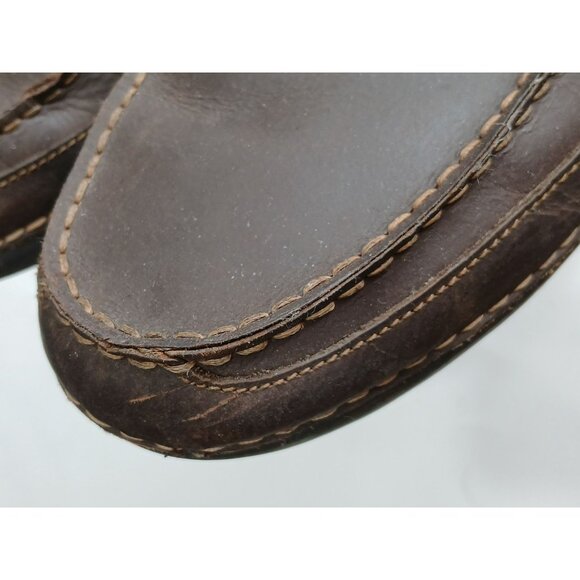 Rockport Men's Boat Deck Shoes Brown Leather Upper Rubber Soles Size 13 - Picture 10 of 16